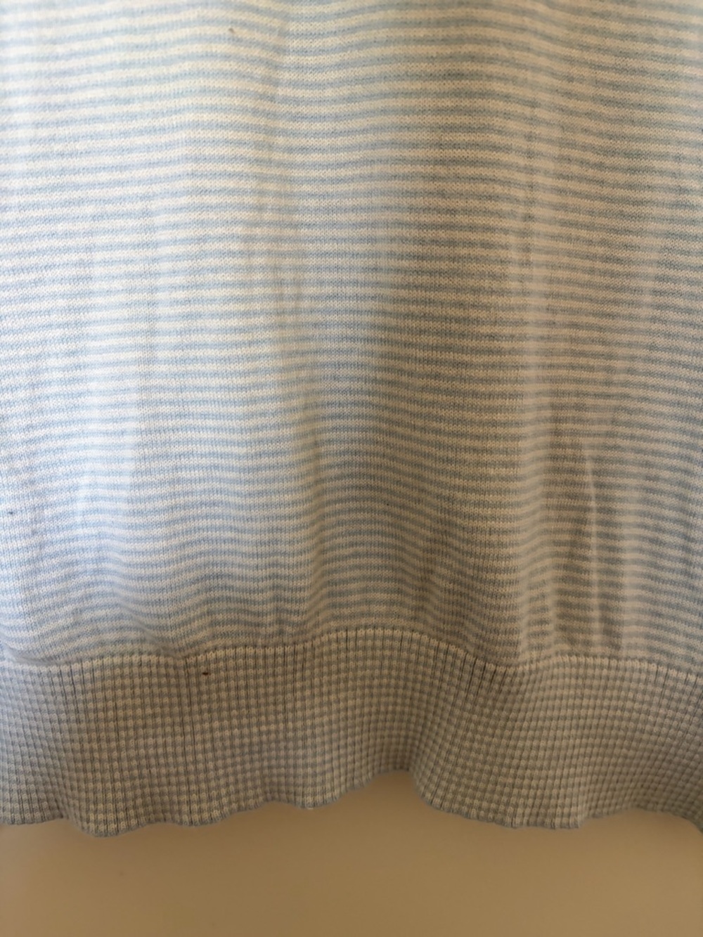 Lauren- Ralph Lauren Light Blue & White Striped Knit Tee - Picture 8 of 8